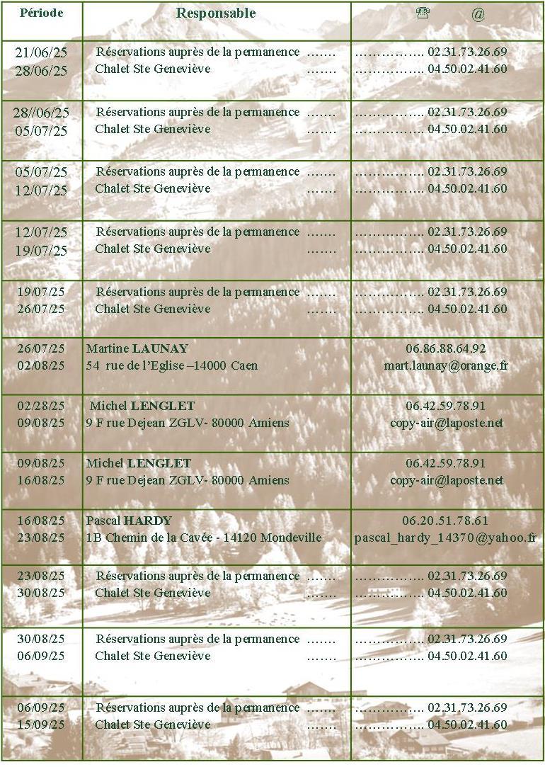 Ete 2025 calendrier