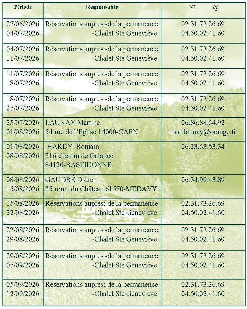 Sejours ete 2026